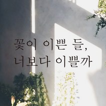 모노먼트 한글 감성 레터링 스티커 - 꽃이 이쁜 들 너보다 이쁠까, L-048, 흰색