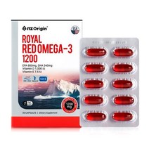 미국산 오메가스리 오리진 레드 오메가3 1200mg 30캡슐 1개월분 x 2박스