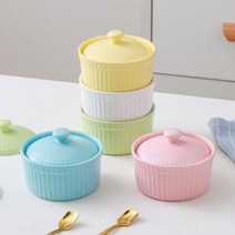 오븐용 크림브륄레 그릇 용기, 블루