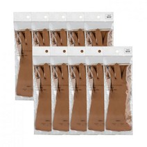 생활공작소 고무장갑 10개 - 베이지, 베이지 M