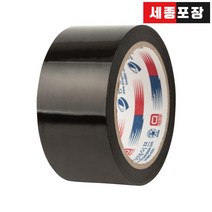 박스테이프 라바타입 OPP 투명 칼라 동양 테이프, 폭50 길이50, 1개, 흑색