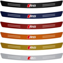 아우디 카본 호환 탄소 섬유 자동차 트렁크 후면 범퍼 보호 스티커 S 라인 RS 콰트로 A5 C6 C5 A1 A7 Q2 Q3 TT B5 B6 A3 8P 8V 8L RS3 R, 32.rs  101x8cmblue