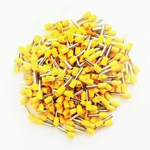 구리 연결 조인트 E1006 E1008 튜브 절연 코드 엔드 터미널 케이블 커넥터 와이어 크림프 E1010 E1018, [03] yellow, [03] E1010