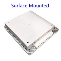 방수 캐노피 조명 60w80w100w150w 뒷마당 차고 주유소 램프 표면 장착 오목한 상업용 천장 램프, 60W, Cold White 6000K, Surface Mounted
