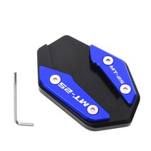 오토바이 부품오토바이 액세서리 사이드 스탠드 확대 플레이트 킥 확장 야마하 YZF R3 R25 MT03 MT25 R 3, 16 MT25 blue, 16 MT25 blue