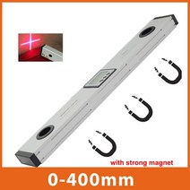 선명한 레이저레벨기 수평기 그린 스피릿 레벨 디지털 레이저 레벨 눈금자 각도 게이지 파인더 수평 수직 크로스 라인 레이저 레벨러 프로 측정 테이프 600mm, 2.4mm