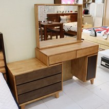 로하스가구 제인 원목 화장대 콘솔, 인출식화장대(전체 내추럴)