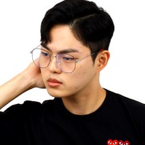 원웨이 OB2932 실버 메탈 빅사이즈 사각안경테 구매고객전원