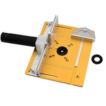 톱다이 작업대 작업다이 테이블쏘 목공작업대 탁상그라인더 원형톱가이드 목공 벤치용 새로운 라우터 테이블 삽입 플레이트 w/미터 게이지 가이드 알루미늄 프로파일 울타리 슬라이딩 브래, A