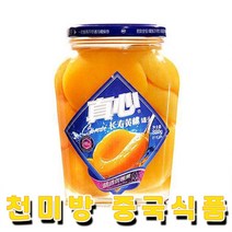 천미방 전심 황도통조림 중국식품, 1병, 880g