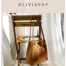 laterior 양털 토트백