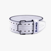 ELEIKO 허리띠 스웨덴 수입 수공 제작 IPF 인증 허리보호대, C01-화이트