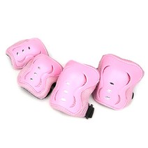 킹카스포츠 무릎보호대 2p + 팔꿈치 보호대 2p 세트 303, PINK