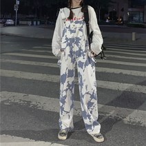 JINGHENG 점프슈트 와이드점프수트 데님점프슈트 여성 점프슈트651259562