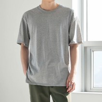 제타22 2P 프리미엄 베이직 무지 트임 오버핏 레이어드 반팔티 [1035]