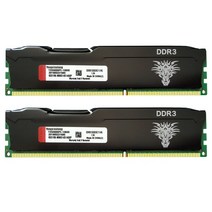 DDR3 RAM 4GB 8GB 1333 1600 2400 2666 MHz 데스크탑 메모리 비 ECC 버퍼링 DIMM 냉각 조끼 블랙, 한개옵션1, 01 DDR3-2X4GB1600