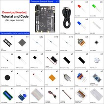 아두이노우노 아두이노 메가 키트 블루투스 R3 Freenove RFID 스타터 키트 Arduino UNO R3 V4 180 페이지, 한개옵션0