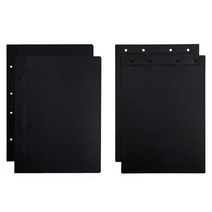 알파(ALPHA) 흑표지 PP A4 1조 2개입앞면 뒷면, [4015370]세로형
