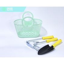 [국내산 KC인증] 어린이 조개잡이 도구 갯벌 체험 조개캐기 체험학습 캠핑 수확 통 유아 6종, [국내산 KC인증] 민트가방+ 갯벌체험3종