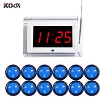 호출벨 레스토랑 서버 호출기 무선 시스템 테이블 부저 웨이터 숫자 1 개 디스플레이 12 벨, 07 waiter pager 7_02 AU