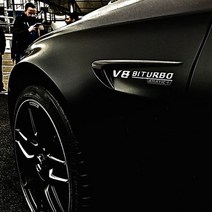 벤츠 V8 바이터보 엠블럼 63 AMG 휀다 몰딩 레터링, 04. 휀다 몰딩 (2P), A TYPE
