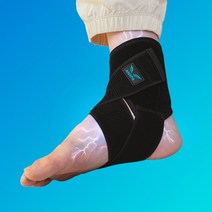 [미세전류의료용발목보호대free고무] 혁선생 의료용 발목보호대 발목 아킬레스건 아대 Ankle H-01, XL