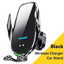 컵홀더 무선충전기 거치대 essager qi 15w car phone holder in car air vent mount for iphone 14 13 12 x pro max, 공기 배출구 유형