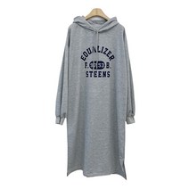 라라콩 레터링 박시핏 후드 롱원피스