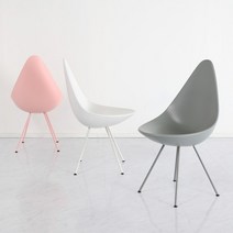 세밀라 체어 카페 인테리어 디자인 플라스틱 의자, 그레이