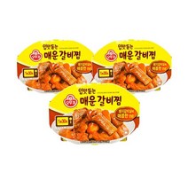 오뚜기 입맛돋는 매운갈비찜(렌지) 간편식 3분요리 180g 간단요리 즉석요리, 3개