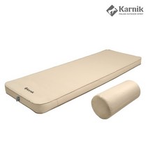 카르닉 밀크티 자충식 에어매트 10cm 1인용 차박 캠핑 자충매트, 베이지