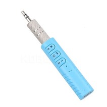 블루투스 AUX 오디오 3.5mm 잭 수신기 음악 자동차 세트 무선 스피커 헤드폰 어댑터 핸즈프리, 05 Blue