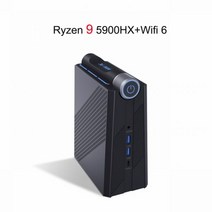 스틱PC 초 미니 PC MINIPC 안드로이드 피시 Chatreey-AMR5 Ryzen 5 5600U 9 5900HX 게임용 데스크탑 컴퓨터 듀얼 m.2 SSD Wifi6 BT, No Ram No Storage, 미국, Ryzen 9 5900HX