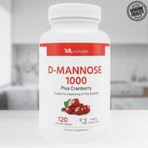 마이라이프 ML 내추럴스 D-Mannose D 만노스 1000mg 베지캡슐 120정