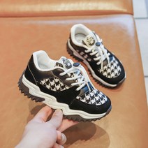 FULIBS 어린이 부드러운 스니커즈 2022 봄 신상품 레트로 인터넷 유명인 아빠 신발 소년 새 모양의 실행 신발 1L