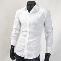 위즈아이 남성 쟈가드 패턴 셔츠 남방 봄신상품 NDP910S