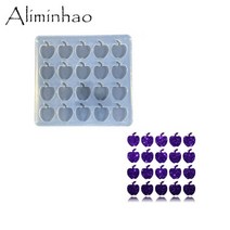 발렌타인데이 초콜릿 베이킹 틀 몰드 미니 귀 스터드 스타/달/하트/구름/야자수/사과/배 수지 공예 금형 에폭시 귀걸이 주얼리 DIY DY1715, DY1716