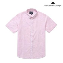 [Air-linen] 논아이론 에어린넨 반팔셔츠_핑크_0DSSB16GTP