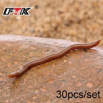 30 개/몫 7.5CM 소프트 루어 실리콘 시뮬레이션 EARTHWORMS 레드 웜 인공 낚시 미끼 BLOODWORM 실물 같은 물고기 냄새