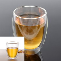 이중 유리컵 350ML 믹스커피잔 라떼아트잔 호텔커피잔 빈티지커피잔 티컵 미니커피잔 부부찻잔 찾잔 차잔
