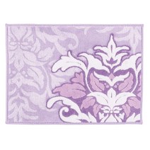 센코 DECORMUSEE 사밀라 목욕 매트 약 45 × 60cm 라벤더 다마스크 무늬 항균 방취 일본제 32098