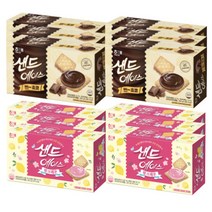 해태제과 샌드에이스 초코 204g + 핑크레몬 204g, 6set