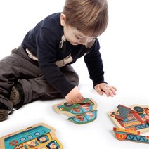 두돌아기 첫 원목퍼즐 교통수단 탈것 자동차 도형놀이 도형퍼즐 키즈 5세