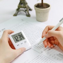 수험생 공부타이머 스톱워치 뽀모도로 초시계 학생, 화이트