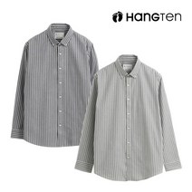 행텐 행텐 남성 샴브레이 스트라이프 셔츠-BI8L072060221