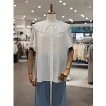 써스데이아일랜드 크링클 카라 블라우스 T234ABL636W(2118494)