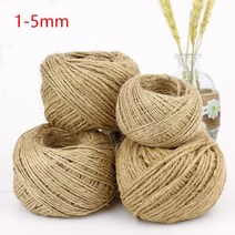마닐라로프 천연 황마 대마 로프 12345mm 수제 웨딩 홈 장식 빈티지 레트로 코드, [01] 1mm  100M