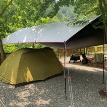 블랙코팅 렉타 타프 대륙 암막 그늘막타프, L(6.0 4.4), 풀세트(스킨+가방+폴대세트), 블랙