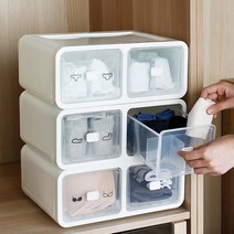 청년리빙 다용도 칸막이 큐브 속옷정리함, 양말(16칸), 단품