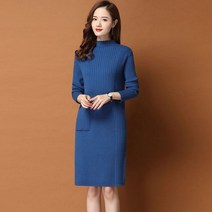 엄마돌원피스 트위드 니트 빅사이즈 롱 피로연 원피스 겨울 웨딩촬영 복장 크리스마스 연말 커플룩 복장